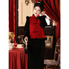 冬季加绒厚套装旗袍，过年战袍拜年服唐装小袄LSB-2535 商品缩略图4