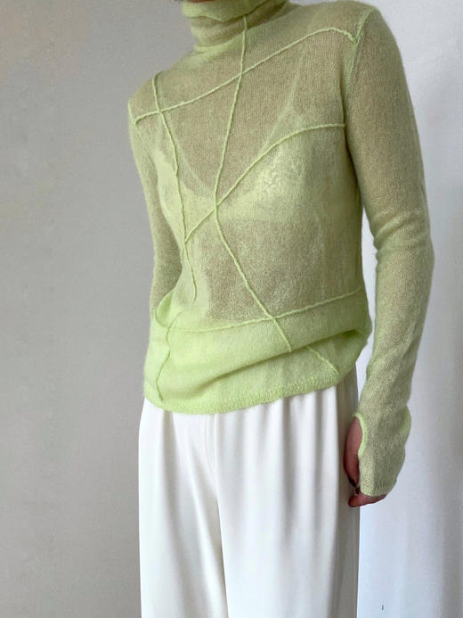 Lynn Gong｜曲线高领针织打底衫 商品图2