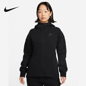 Nike/耐克TECH女子秋新款logo印花运动休闲连帽夹克外套FB8339-010