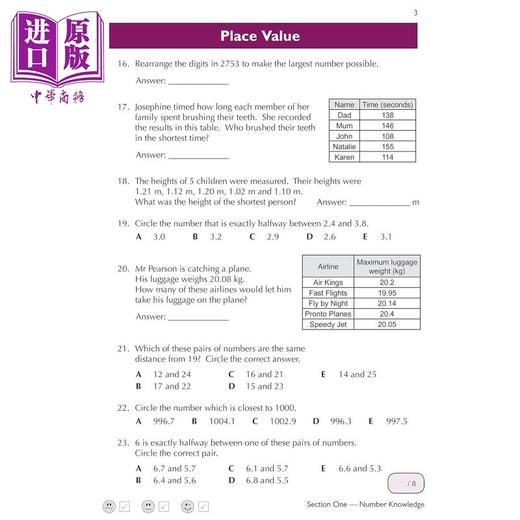 【中商原版】英国CGP 11+ GL Maths Practice Book & Assessment Tests - Ages 8-9 (with Online Edition) 商品图3