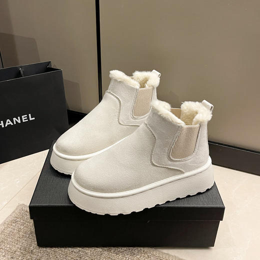 【保暖百搭❗️加绒加厚雪地靴】超显腿长，保暖又好看，从头到脚都暖暖的❗️东北女羊皮毛一体秋冬季新款厚底防滑保暖棉鞋子 商品图2
