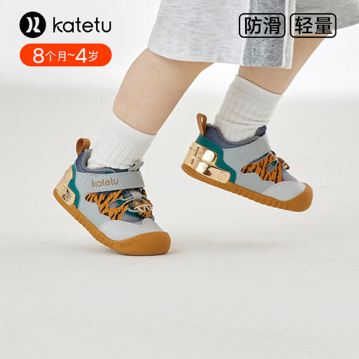 卡特兔儿童学步鞋男宝宝2024春季新款幼儿园室内鞋防滑透气机能鞋 商品图1
