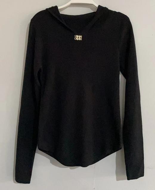 WS连帽领口金属小标长袖针织衫31015 冬季 268054520586 商品图4