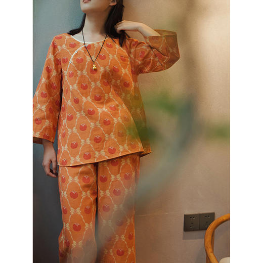 裁缝学苑AS167古风睡衣纸样女装提花长袖中式国风家居套装样板 商品图4