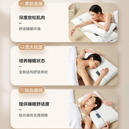 【品牌直发】加倍生活 深睡记忆枕 零压慢回弹 护颈椎助睡眠专用 酒店同款枕芯 8cm/10cm 礼盒包装 商品图8