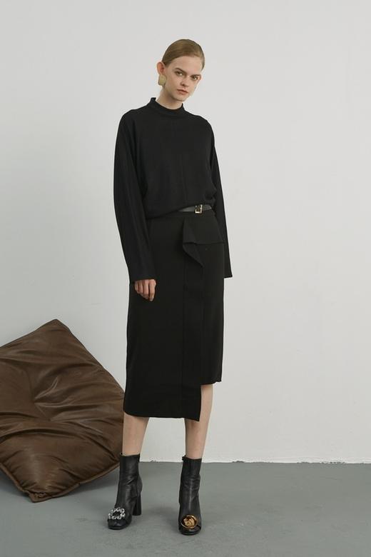 DAMO WANG/王大墨 黑色结构半裙 13951 商品图2