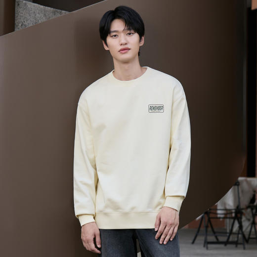 gxgjeans男装春秋男女同款圆领个性印花情侣休闲卫衣 商品图2