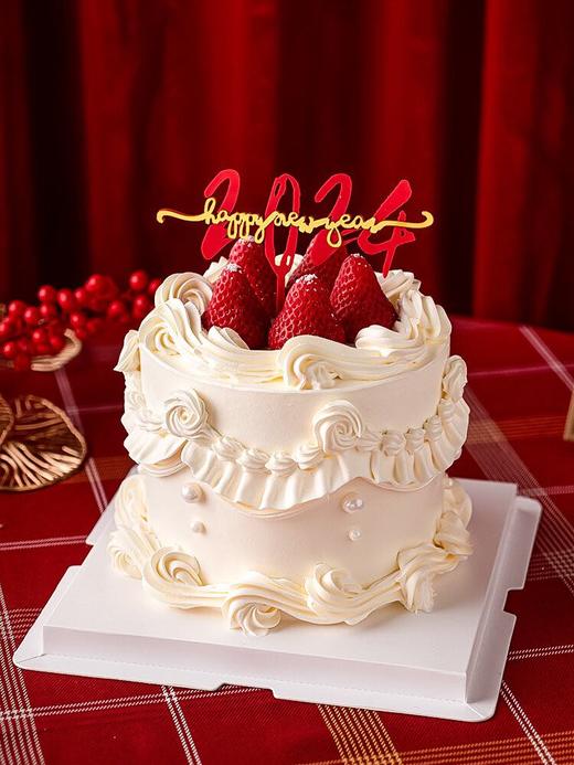 2024草莓裱花复古蛋糕 商品图1
