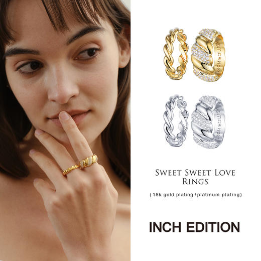 【品牌直发】INBC0304 浪漫交织-麻花套戒叠戴戒指套装｜INCH EDITION 暮光之城系列【限时价】 商品图2