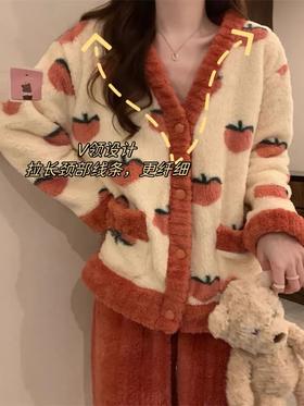  狠狠吹爆！高级法兰绒家居服，粉嫩可爱！冬天穿太爽了！ 