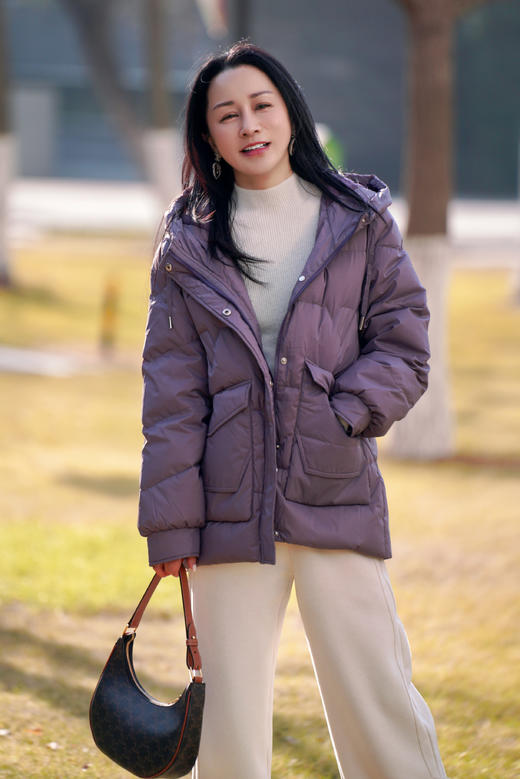 偏小拍大一码【XXL2】臣禾 工装休闲短款连帽羽绒服9234070752【金猪甄选】 商品图3