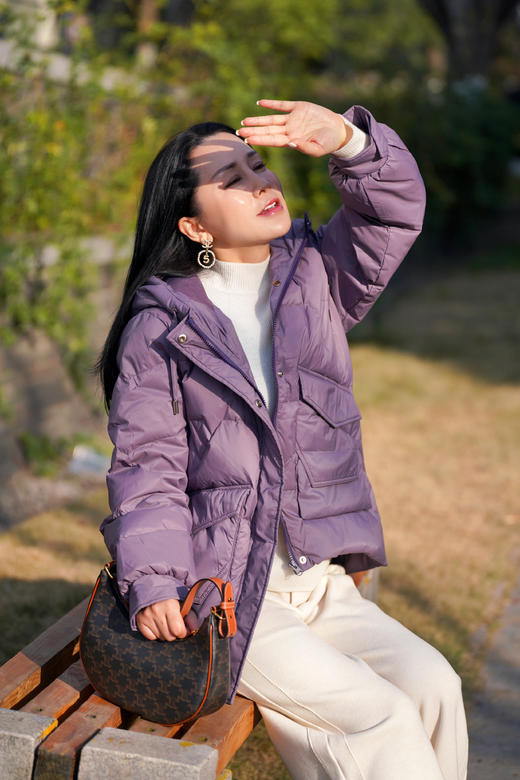 偏小拍大一码【XXL2】臣禾 工装休闲短款连帽羽绒服9234070752【金猪甄选】 商品图4