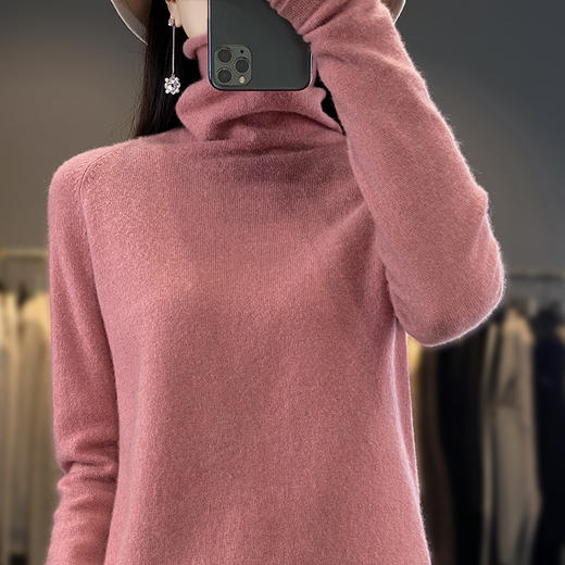 【特价商品不退不换】新款秋冬针织打底衫高领堆堆领舒适柔软高弹毛衫SZ2707 商品图1