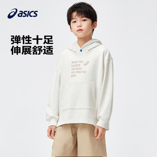 ASICS/亚瑟士童装2024新款春季男女儿童连帽卫衣运动休闲时尚帽衫 商品图1