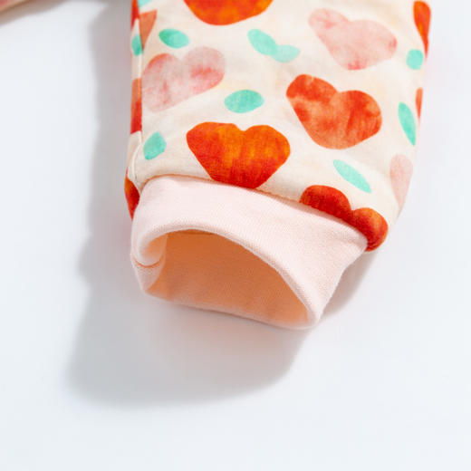 贝贝怡童装秋冬夹棉保暖女宝可爱前开连体衣新生儿外出服224L2012 商品图8