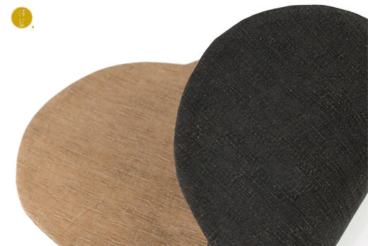 慢蓝刺绣椭圆 双面香云纱海棠 41*28cm 商品图4