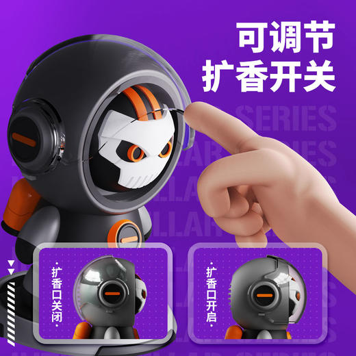 DOKIY-潮玩香水摆件持续香家车2用  香薰+摆件二合一，送海洋+香橙，两个香粒 商品图2