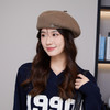 「七色可选！个性好搭」秋冬文艺复古画家帽 定型贝雷帽日系压褶画家帽韩版显脸小贝雷帽配饰 商品缩略图2