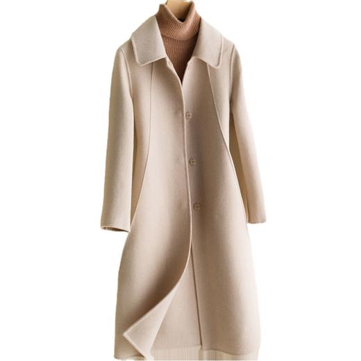 纯羊毛呢外套双面羊绒呢子大衣 商品图4