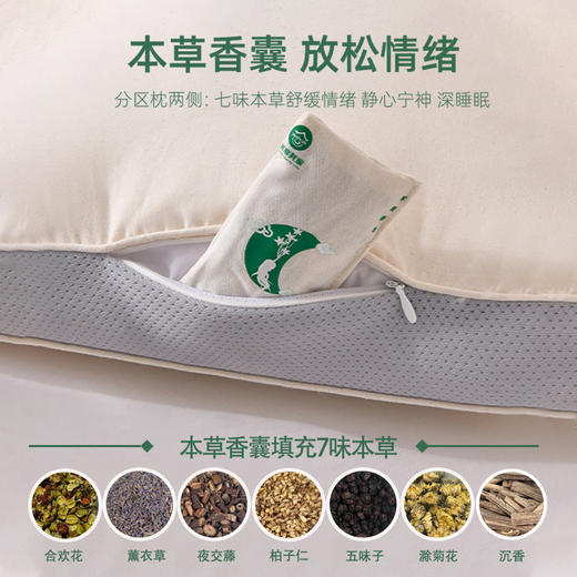 享棉枕-专业睡眠枕头6味植物中草药舒缓情绪清新养神 商品图2
