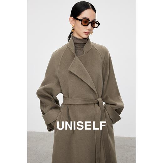 高级感轻奢羊毛大衣女2023冬季新款时尚气质宽松毛呢外套 商品图4