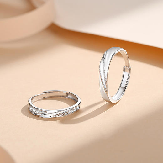 【莫比星河】S925银莫比乌斯情侣戒指【JHY-C000633B】 商品图1