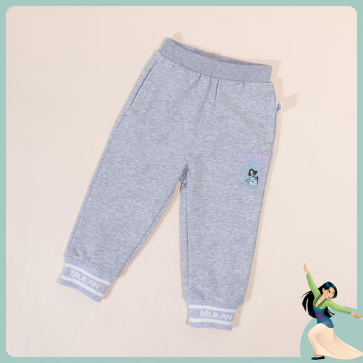 春秋新款女童脚口提花运动长裤中大童束脚裤学生百搭卫裤223DK0385 商品图2