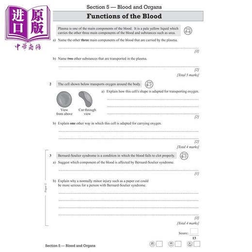 【中商原版】英国CGP New Pearson Edexcel IGCSE Biology Exam Practice Workbook (with Answers) 商品图3