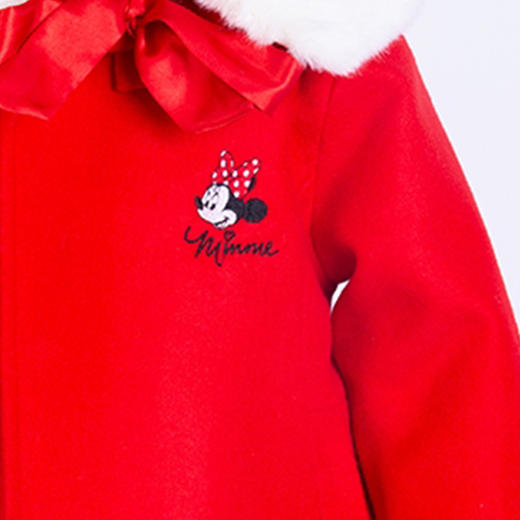 【商场同款】迪士尼童装女童夹棉外套冬季保暖中小童米妮中国风新春贺喜拜年服214DS0227 商品图3