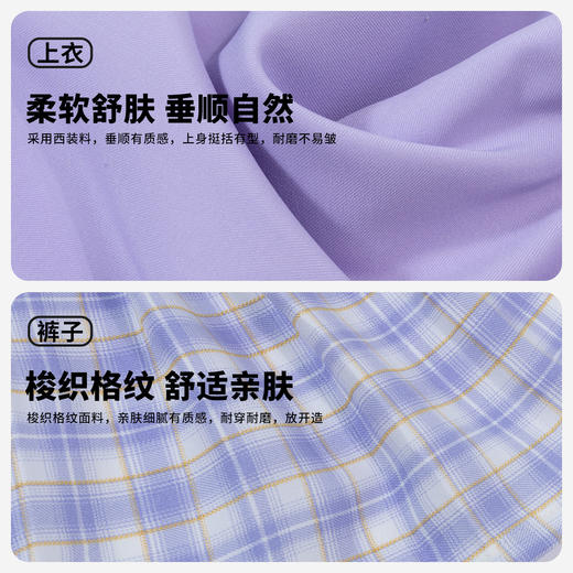 迪士尼童装女童西装套装两件套甜酷学院风外套百褶裙公主学生套装221DT0140 商品图3