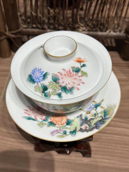 景德镇陶瓷 国瓷红叶 5头珐琅彩雍容华贵 商品图2