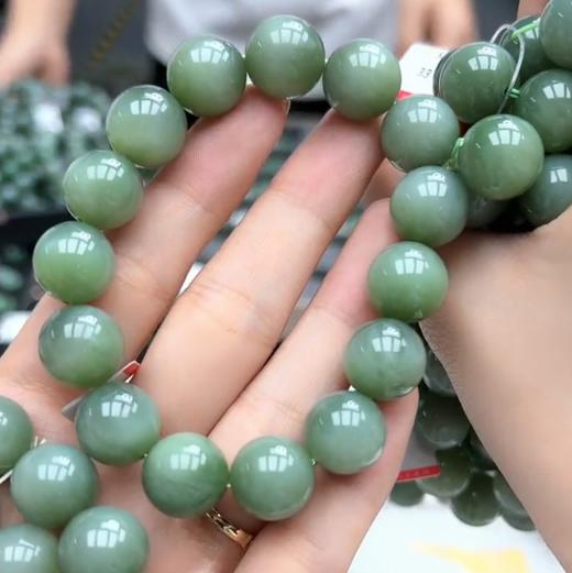 碧玉单圈-粉青猫眼圆珠 商品图0