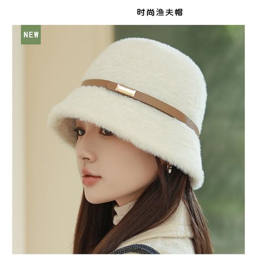 女貂绒盆帽 商品图6