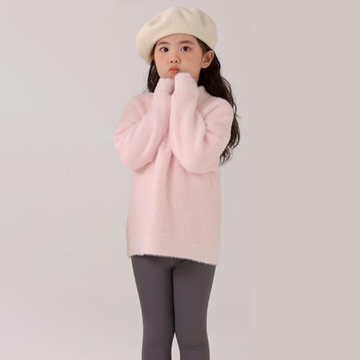 AVANN 儿童一体绒仿水貂毛节日限定毛衣7900 商品图5