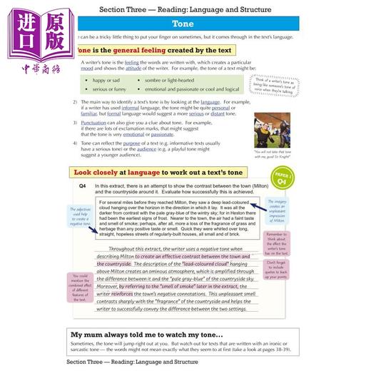 预售 【中商原版】英国CGP GCSE English Language Edexcel Revision Guide 商品图3