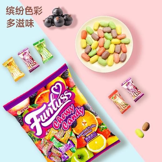马来西亚欢特思混合味软糖（黑加仑子味，苹果味，番石榴味，芒果味）400g/061900 好吃不粘牙果味十足 商品图1