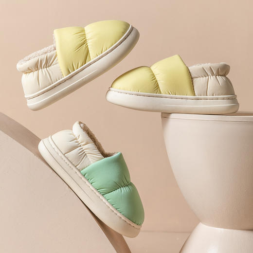 雀说 包跟拖鞋可外穿厚底防滑室内加厚保暖棉鞋A002 商品图3