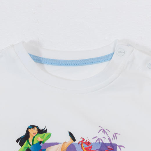 【商场同款】春秋季女童木兰公主印花长袖T恤绵柔百搭女宝宝上衣223DS0735 商品图4