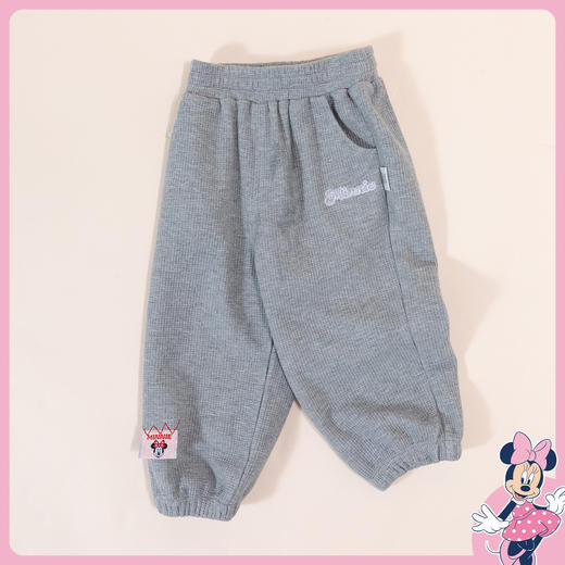 【商场同款】秋冬新款女童华夫格针织长裤中大童束脚裤百搭学生卫裤223DK0375 商品图2