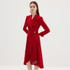 EITIE爱特爱秋季新款气质时尚翻领收腰连衣裙7177817 商品缩略图7