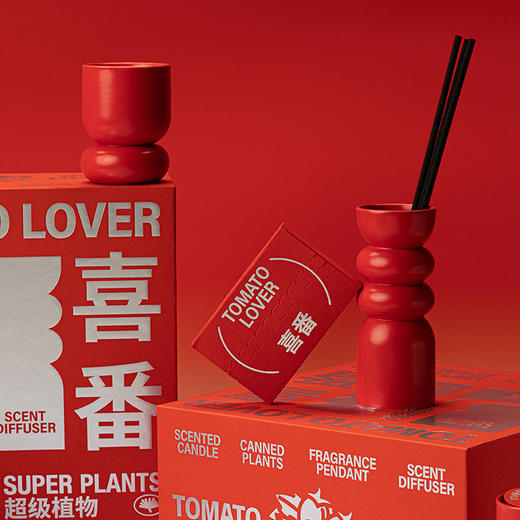 寓义X超级植物公司联名喜番香氛礼盒小众无火香薰蜡烛生日圣诞礼物 商品图3