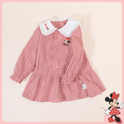 【商场同款】春秋甜美学院风女童格子长袖连衣裙中大童时尚百搭连身裙213DQ0078 商品图1