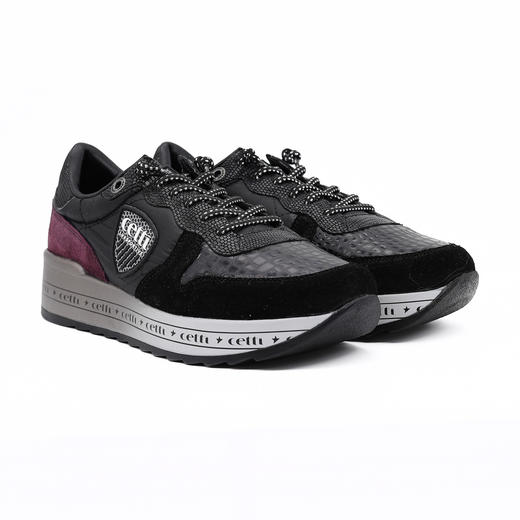 #限时特价#西班牙原产时尚超舒适高端轻奢休闲鞋女款C1251黑色(一脚蹬款式） 商品图7