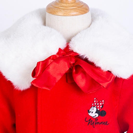 【商场同款】迪士尼童装女童夹棉外套冬季保暖中小童米妮中国风新春贺喜拜年服214DS0227 商品图2