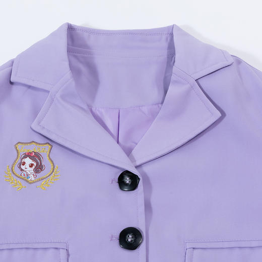 迪士尼童装女童西装套装两件套甜酷学院风外套百褶裙公主学生套装221DT0140 商品图4