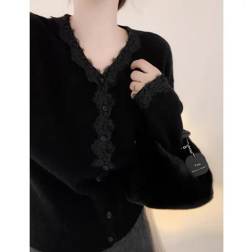 性感蕾丝羊绒小衫 商品图3
