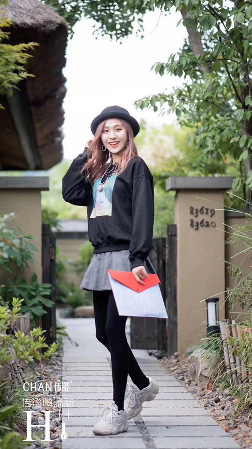 传澄秋冬恒温袜黑色H++

，适合5-15度穿 商品图1