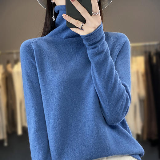 【特价商品不退不换】新款秋冬针织打底衫高领堆堆领舒适柔软高弹毛衫SZ2707 商品图2