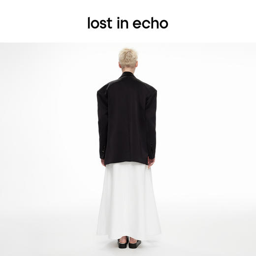 [捡漏价]lost in echo2024春季新款设计师品牌醋酸宽肩翻领廓形西装外套 商品图4