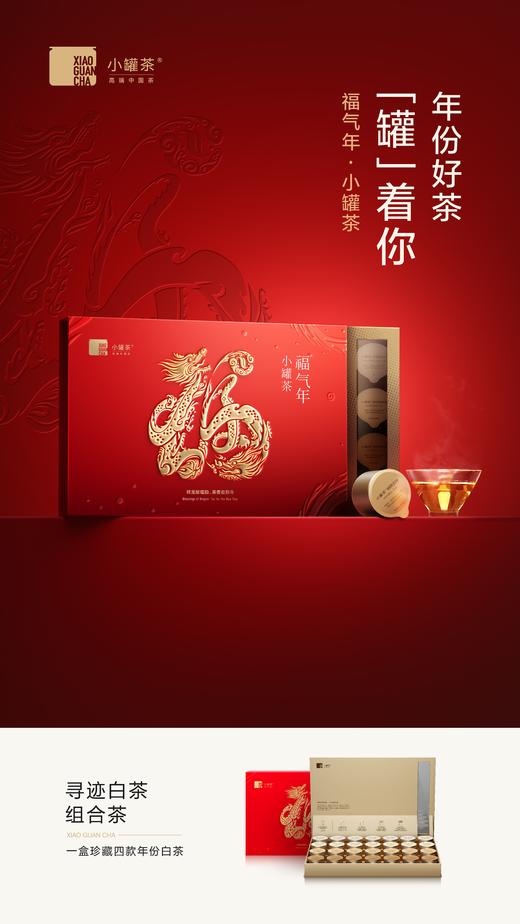 小罐茶金罐28罐白茶礼盒装特级白毫银针白牡丹寿眉茶叶送礼长辈 商品图0